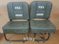 Complete Pure Leather Seat Set For Military Jeep Ford Willys MB Gpw 1941-48