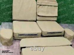 Complete Seat Cushion Set with Back Pouch Fits Willys Jeep Ford MB/GPW 1941-44