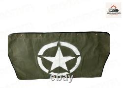 Custom Windshield Canvas Cover Fits Willys MB Ford Gpw Wwii Jeep 1941-45