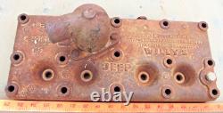 Cylinder head Jeep WWII, Willys MB, Ford Gpw, VINTAGE