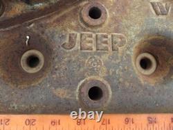 Cylinder head Jeep WWII, Willys MB, Ford Gpw, VINTAGE