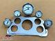 Dash Gauge Instrument Cluster Panel In Chrome With Meter For Willys Jeep Mb/gpw