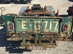 Early Jeep Willys Tailgate Man Cave Wall Hanger Art