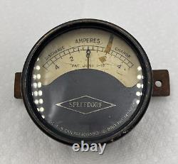 Early Splitdorf Amp Gauge Antique Auto Car Truck Vintage