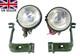Fits Willys Jeep Mb Ford Gpw Headlight Light With Bracket Pair Left & Right