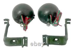 FITS Willys Jeep MB Ford GPW Headlight Light with Bracket Pair Left & Right