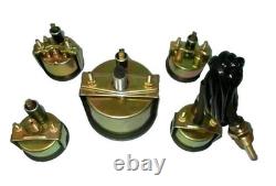 FITS Willys MB Jeep Ford GPW Gauges Kit Speedometer Temp-Oil Fuel Ampere Green