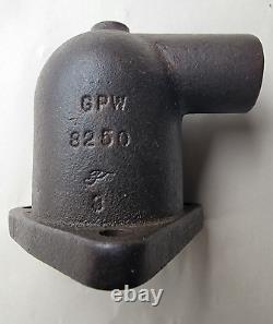 F Marked Early Thermostat Housing WWII Ford GPA & GPW Jeep PT# GPW-8250 WO-A1192