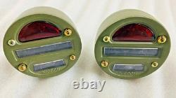 Fit ForWillys MB Ford GPW Jeep Truck Military Cat Eye Rear Tail Light 4'' (Pair)
