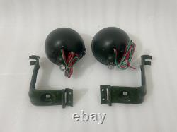 Fit For Headlight Light with Bracket Pair Left & Right Willys Jeep MB Ford GPW