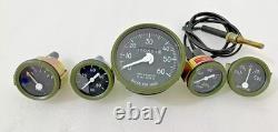 Fit For Willys MB Jeeps Ford GPW Gauges Kit Speedometer Temp-Oil Fuel Ampere