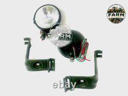 Fits For Willys Jeeps MB Ford Gpw Headlight Light + Bracket Pair Left & Right