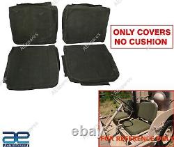 Fits For Willys Jeeps MB M38 Ford GPW Front Seats Canvas Covers Green No Foam