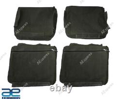 Fits For Willys Jeeps MB M38 Ford GPW Front Seats Canvas Covers Green No Foam