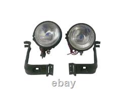 Fits willys jeep MB ford GPW F Headlight Light with Bracket Pair Left & Right