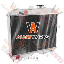 For 1941-1952 Jeep Willys MB/CJ-2A/M38 Ford GPW CC5241 Aluminum 3 Row Radiator