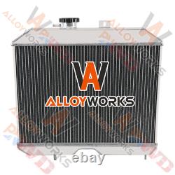 For 1941-1952 Jeep Willys MB/CJ-2A/M38 Ford GPW CC5241 Aluminum 3 Row Radiator