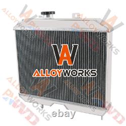 For 1941-1952 Jeep Willys MB/CJ-2A/M38 Ford GPW CC5241 Aluminum 3 Row Radiator