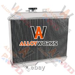 For 1941-1952 Jeep Willys MB/CJ-2A/M38 Ford GPW CC5241 Aluminum 3 Row Radiator