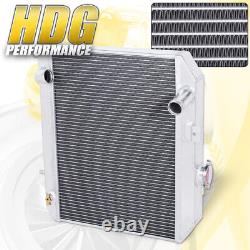 For 41-52 Ford GPWithJeep Willys Truck 3 Row Aluminum Front Mount Radiator