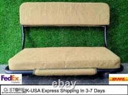 For Jeep Flat Fender MB GPW Replacement Back Seat Frame + Cushion OD Green A2782