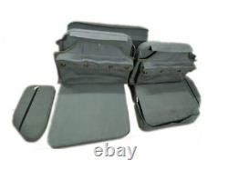For Jeep Willys Ford MB GPW Canvas Top & Cushion Set G503+ Seat Storage OD Green
