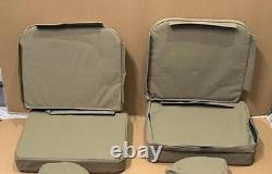 For Jeep Willys Ford MB GPW Canvas Top and Cushion Set G-503-Sandy Brown