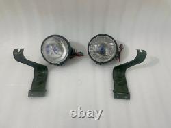 For Willys Jeep MB Ford GPW Headlight Light with Bracket Pair Left & Right # us