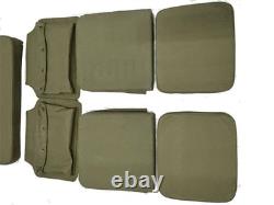 For Willys Jeep MB Ford GPW Top + Cushion Set G-503-WWII OD Green 750 GSM Canvas