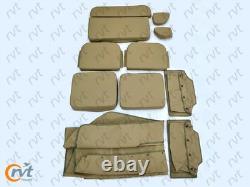For Willys Jeep MB Ford GPW Top + Cushion Set G-503-WWII OD Green 750 GSM Canvas