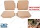 For Willys Jeep Mb M38 Ford Gpw Front Seat Cover Set Canvas Tan No Foam Ecs