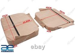 For Willys Jeep MB M38 Ford GPW Front Seat Cover Set Canvas Tan No Foam ECs