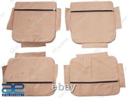 For Willys Jeep MB M38 Ford GPW Front Seat Cover Set Canvas Tan No Foam ECs