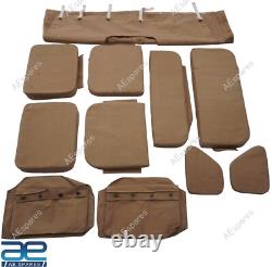 For Willys Jeeps Ford MB GPW Canvas Top & Cushion Set G-503 +Free Back Pouch AEs