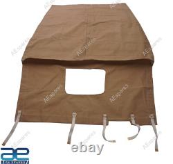 For Willys Jeeps Ford MB GPW Canvas Top & Cushion Set G-503 +Free Back Pouch AEs