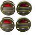 For Willys Mb Ford Gpw Jeep Truck Cat Eye Rear Tail Light 4 4 Unit Set