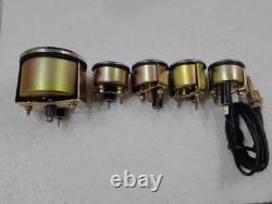For Willys MB Jeep Ford GPW Miles Speedometer Temp Oil Fuel Amp-OLIVE Gauges Kit