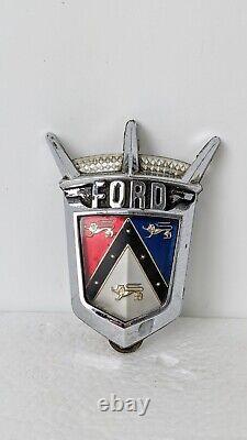 Ford Car Truck Rat Rod Chrome Emblem Hood Ornament