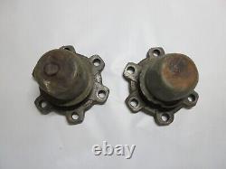 Ford GPW Jeep F Marked Hub Axle Drive Flange and Dust Cap Pair Original