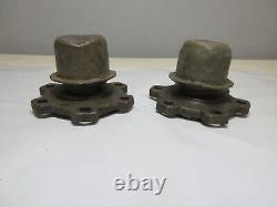 Ford GPW Jeep F Marked Hub Axle Drive Flange and Dust Cap Pair Original