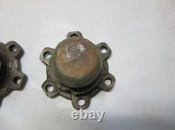 Ford GPW Jeep F Marked Hub Axle Drive Flange and Dust Cap Pair Original