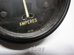 Ford GPW Jeep Willys MB Long Needle Amperes Amp Gauge 22747 Original