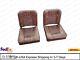 Front Seat Cushion Set For Military Jeep Ford Willys Mb Gpw Brown Diamond Cut