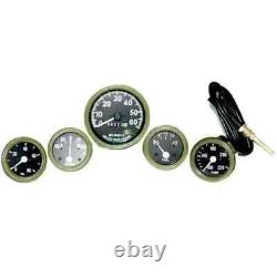 Gauges Kit Speedometer Temp-Oil Fuel Ampere Green For Willys MB Jeeps Ford GPW