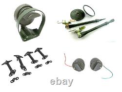Head Lamp+latch Kit+cat Eye+mirror Kit Fit For Willys For Jeep 41-45 MB Ford Gpw
