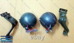 Headlight Light + Bracket Pair Left & Right For Willys Jeeps MB Ford Gpw F ECs