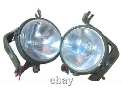 Headlight Light + Bracket Pair Left & Right For Willys Jeeps MB Ford Gpw F GEc