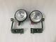 Headlight Light With Bracket Pair Left & Right Fit For Willys Jeep Mb Ford Gpw