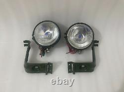 Headlight Light with Bracket Pair Left & Right Fit For Willys Jeep MB Ford GPW