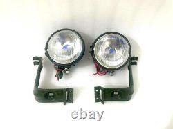 Headlight Light with Bracket Pair Left & Right Fit For Willys Jeep MB Ford GPW